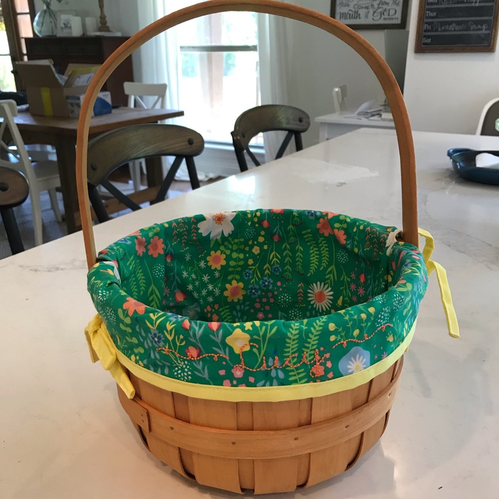 Lucy floral Easter basket